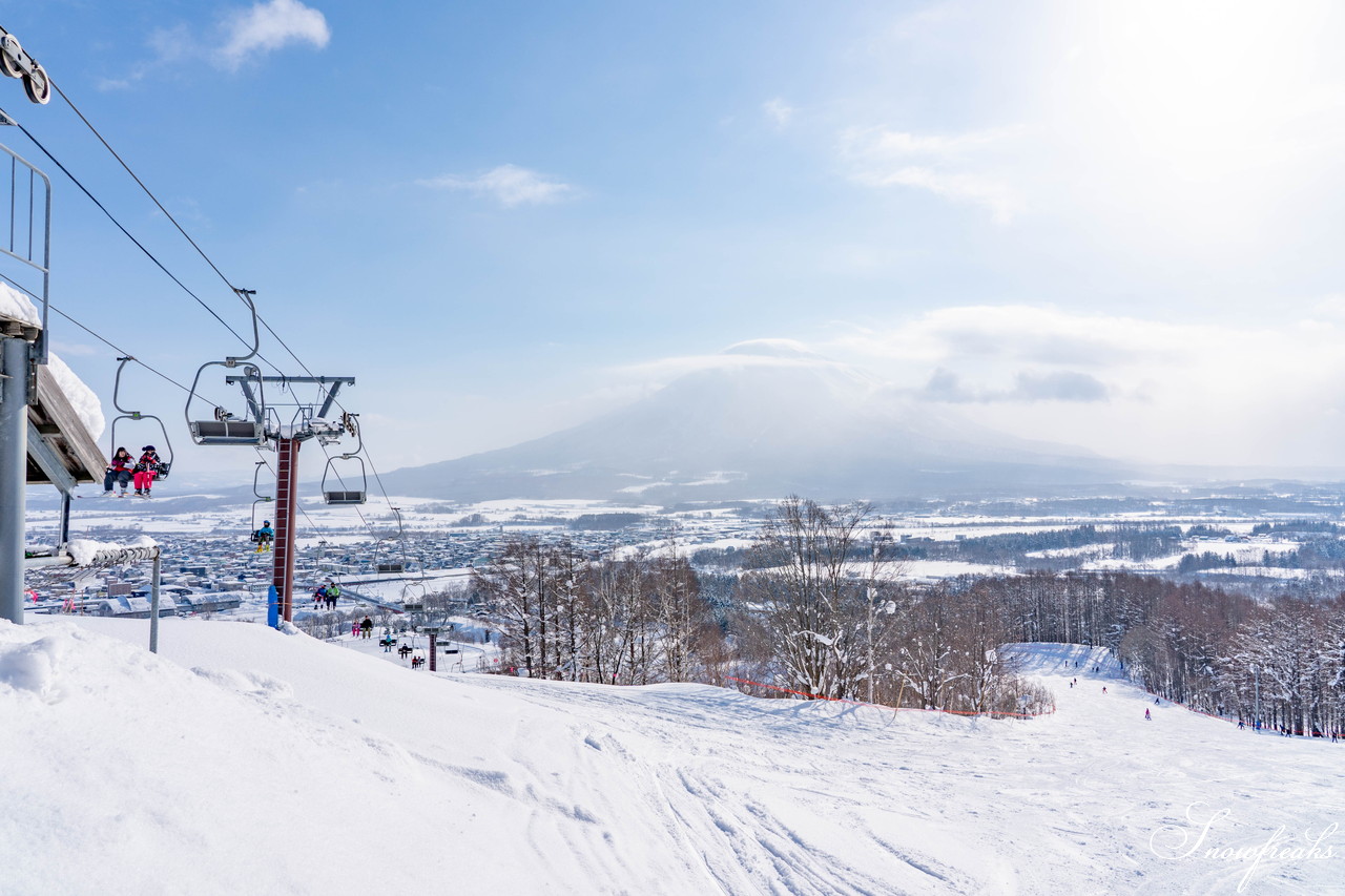 倶知安町旭ケ丘スキー場　羊蹄山を見上げながら滑走、地元のスキーヤー＆スノーボーダーたちに長く愛される粉雪ゲレンデ！